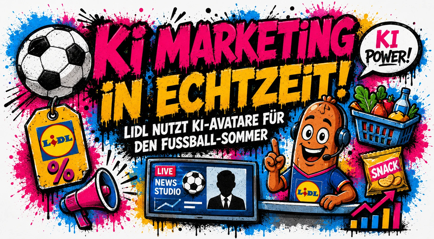 Lidl setzt auf KI-Marketing in Echtzeit: Wie Avatare den Fußball-Sommer für Werbekampagnen nutzen